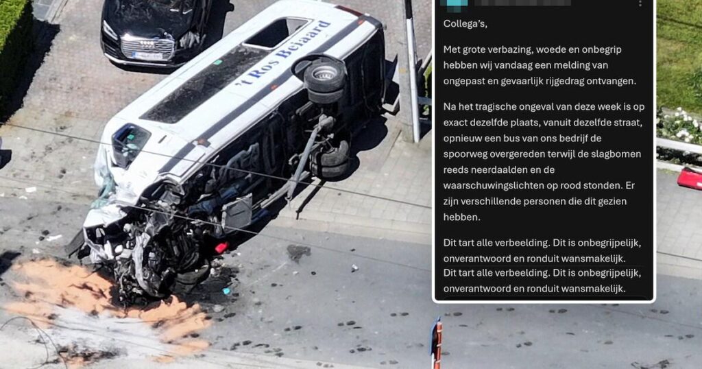 Three days after a tragic accident, a school bus from the same company drives through red lights and barriers at the same level crossing: “Disgusting” Three days after a tragic accident, a school bus from the same company drives through red lights and barriers at the same level crossing: “Disgusting”