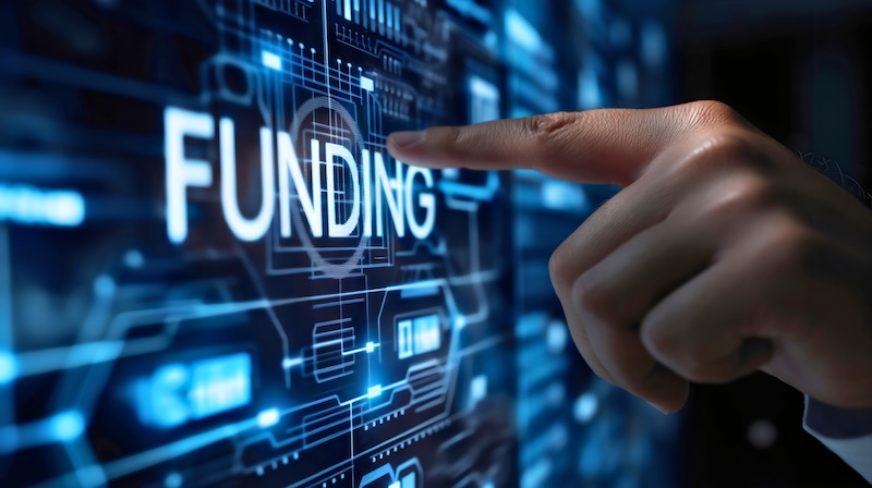 Sprouts.ai Raises $9M Pre-Series A Led by True Global Ventures and Accel Sprouts.ai Funding Businessman hand finger touching the text funding on blue digital display screen. Market economy growth, company banking and money management concept. Corporate budget