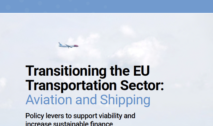 Transitioning the EU Transportation Sector: Aviation and Shipping – Policy levers to support viability and increase sustainable finance – United Nations Environment – Finance Initiative Transitioning the EU Transportation Sector: Aviation and Shipping – Policy levers to support viability and increase sustainable finance – United Nations Environment – Finance Initiative