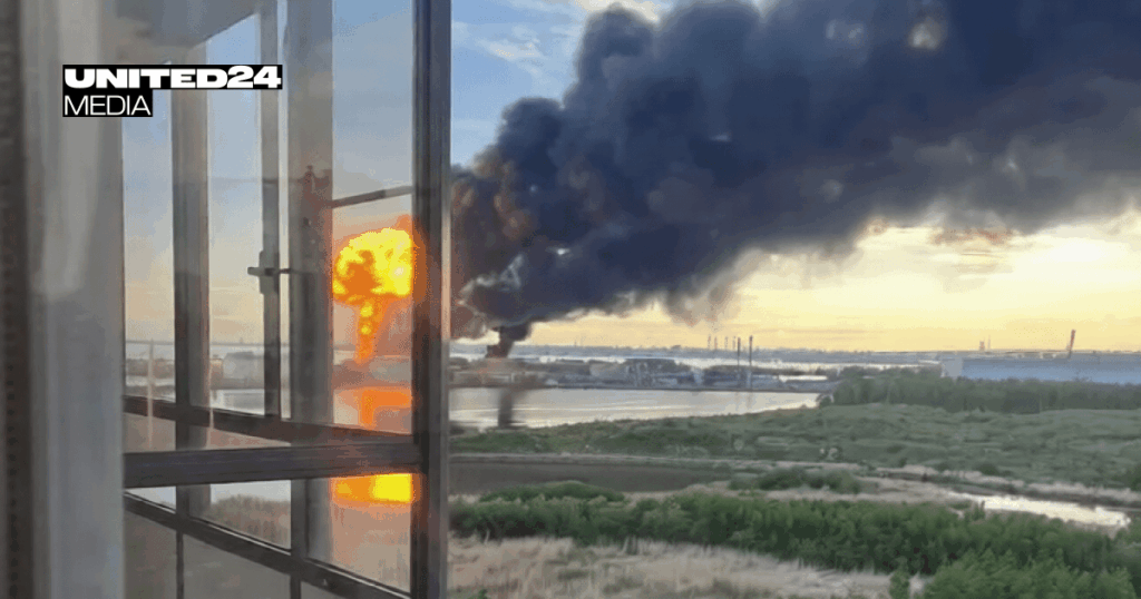 St. Petersburg Burns as Ukrainian Drones Hit Major Oil Terminal During Russia’s Economic Showcase St. Petersburg Burns as Ukrainian Drones Hit Major Oil Terminal During Russia’s Economic Showcase