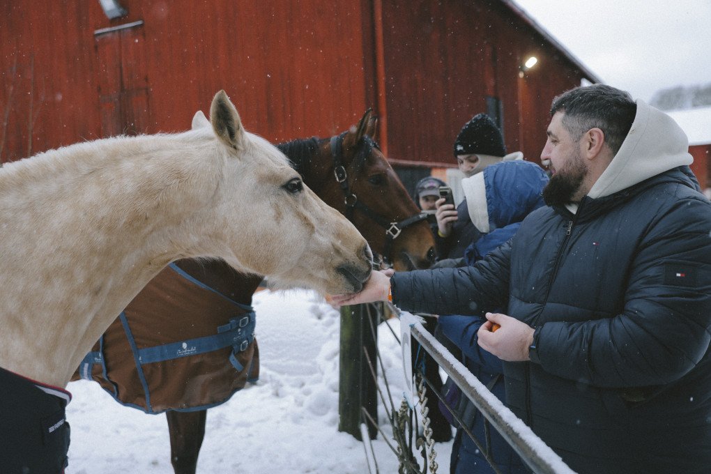 On another part of the island, participants can see the horses. (Photo: Repower Foundation) On another part of the island, participants can see the horses. (Photo: Repower Foundation)