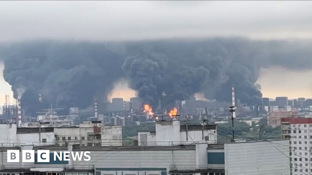 Moscow hit by largest Ukrainian attack since start of Russia's full-scale war - BBC