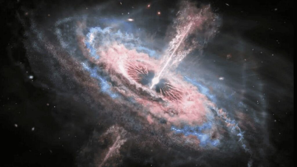 Astronomers discover black hole wind traveling at 323 million km/h, a speed equivalent to 30% of the speed of light and considered a record.