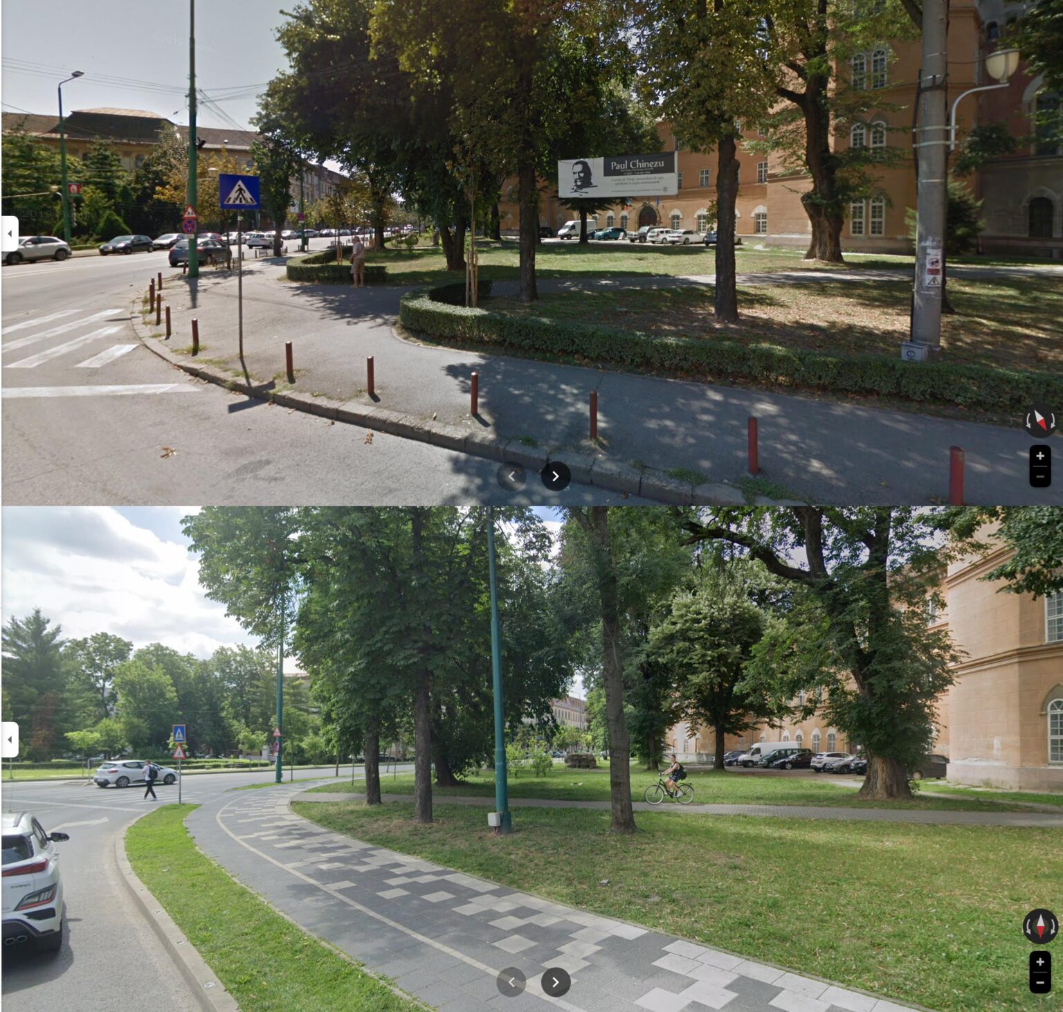 Timisoara and what a difference a pavement makes instead of asphalt, removed the advertisements and maintained grass. The top picture has that aesthetics tired of communism from all the cities in Romania, the bottom one looks more like that good Europe. Timisoara and what a difference a pavement makes instead of asphalt, removed the advertisements and maintained grass. The top picture has that aesthetics tired of communism from all the cities in Romania, the bottom one looks more like that good Europe.