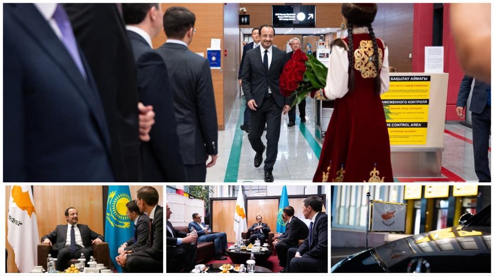 Christodoulides arrives in Kazakhstan to boost Cyprus–Central Asia economic ties (pics) IN Business July 2025