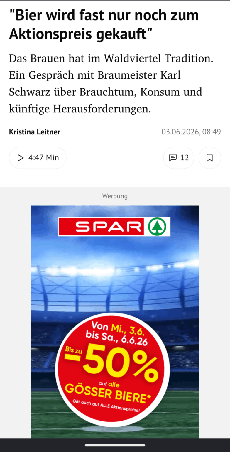 Perfect advertising placement