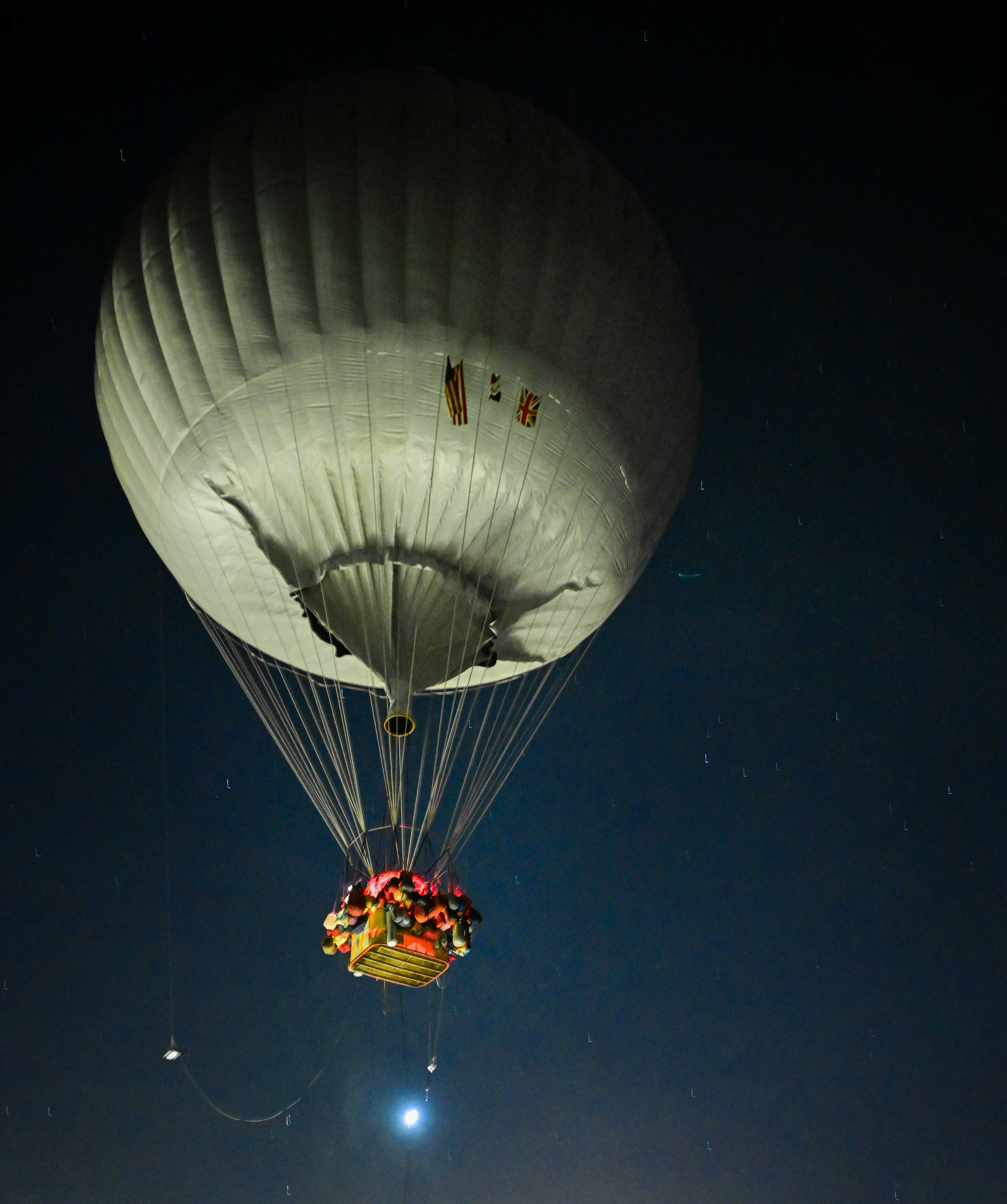 Alicia Hempleman-Adams and her co-pilots Peter Cuneo and Bert Padelt take off from Presque Isle, Maine (Paul Cyr/PA)