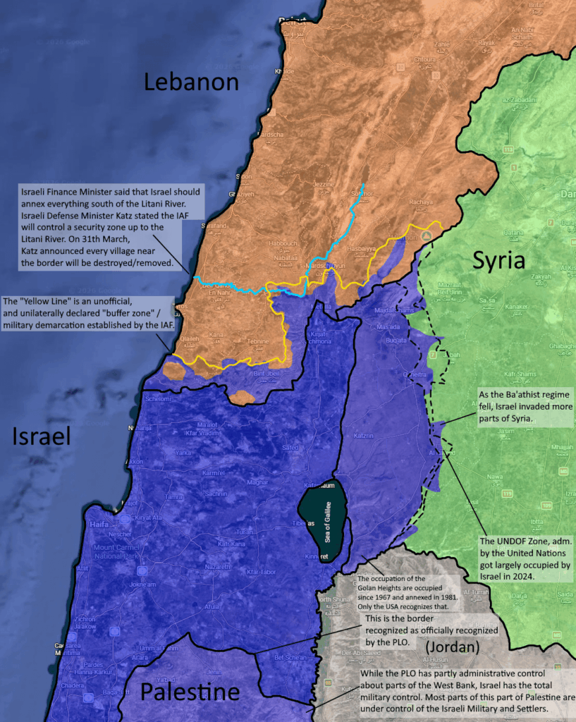 Current state of the Lebanon War (1st June 2026)