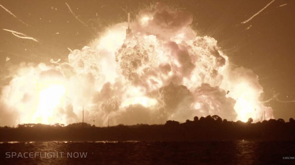 Safety officials finally have a good idea of what a big rocket explosion can do | Overpressure from the Blue Origin blast shattered windows at a hangar about a mile away from the pad. Safety officials finally have a good idea of what a big rocket explosion can do | Overpressure from the Blue Origin blast shattered windows at a hangar about a mile away from the pad.