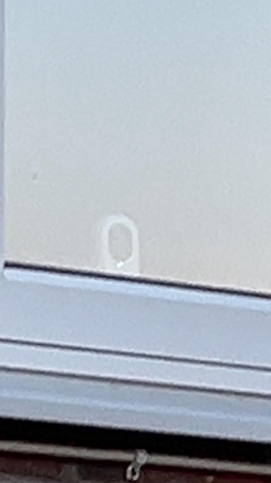 The neighbor is filming outside our apartment