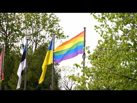 TV3 news: Chicken eggs were thrown at the rainbow flag in Viljandi