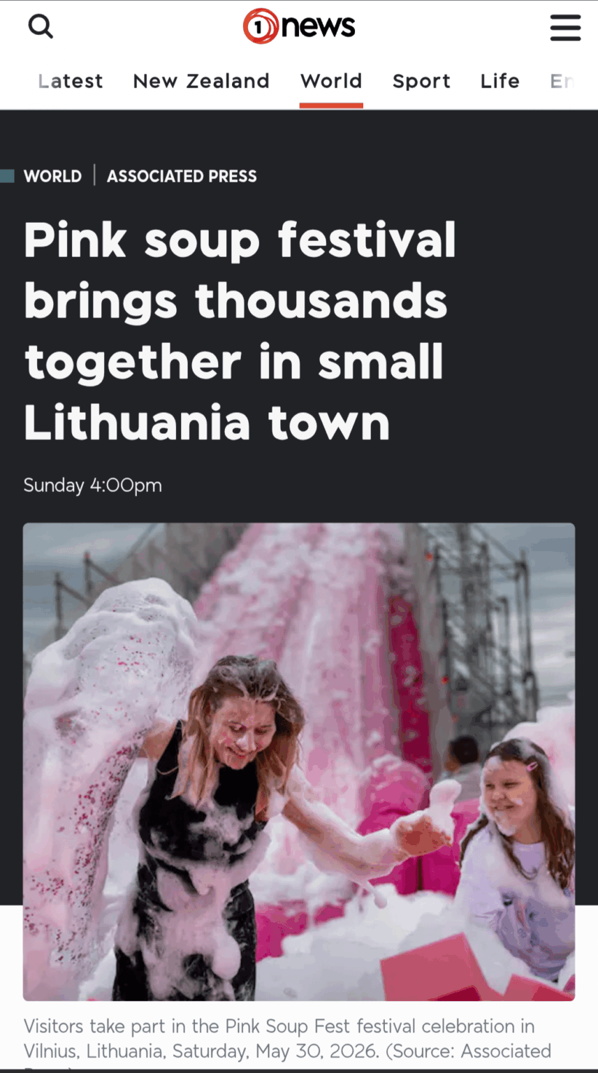 OK New Zealand, you're not exactly a huge country either