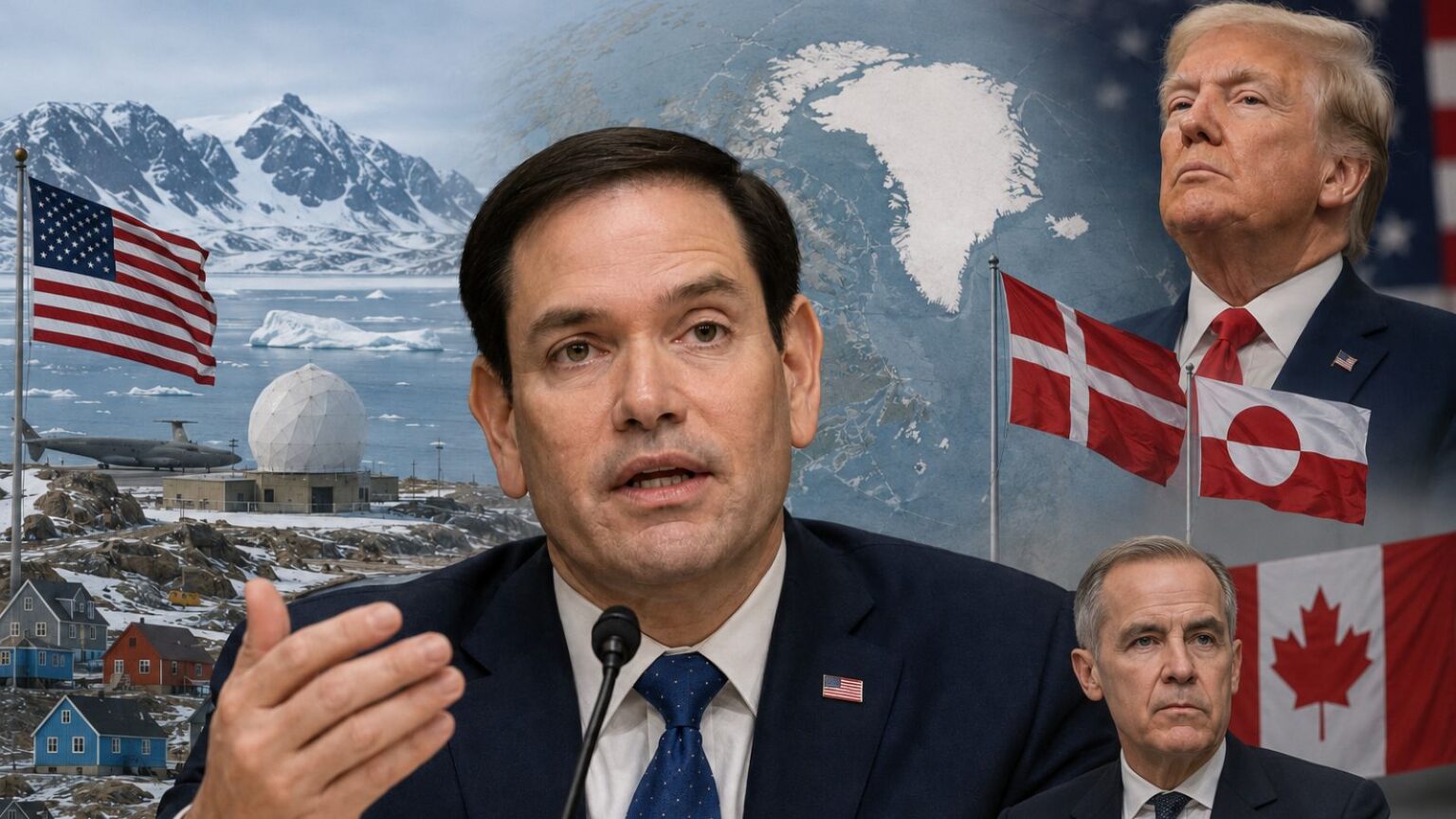 ‘For now’: US Secretary of State Marco Rubio leaves Greenland status open in House hearing, says talks with Denmark ‘in a good place’ Marco Rubio was questioned by lawmakers about Donald Trump’s earlier claims that the US needs to control Greenland for security reasons. When asked whether Greenland is part of Denmark, Rubio replied, “For now.” (AI-generated image)