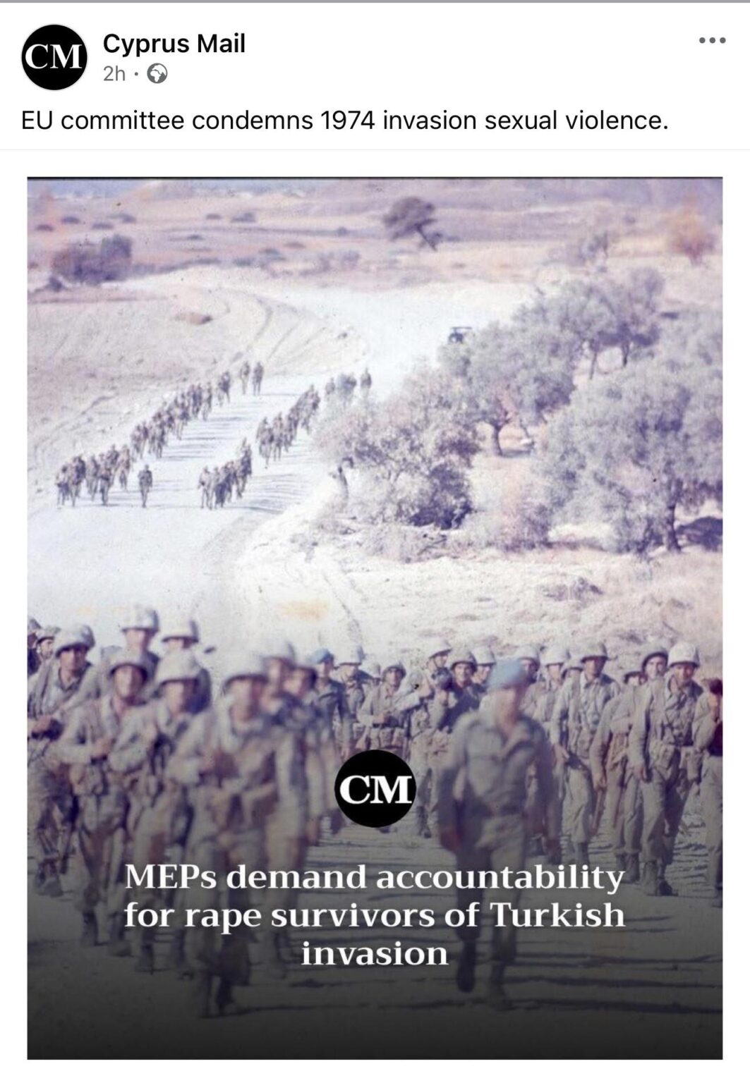 MEPs demand accountability for rape survivors of Turkish invasion in Cyprus 1974
