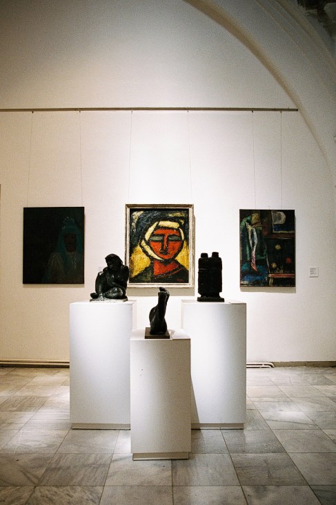 Traditional and contemporary artworks on display in the National Gallery of Macedonia