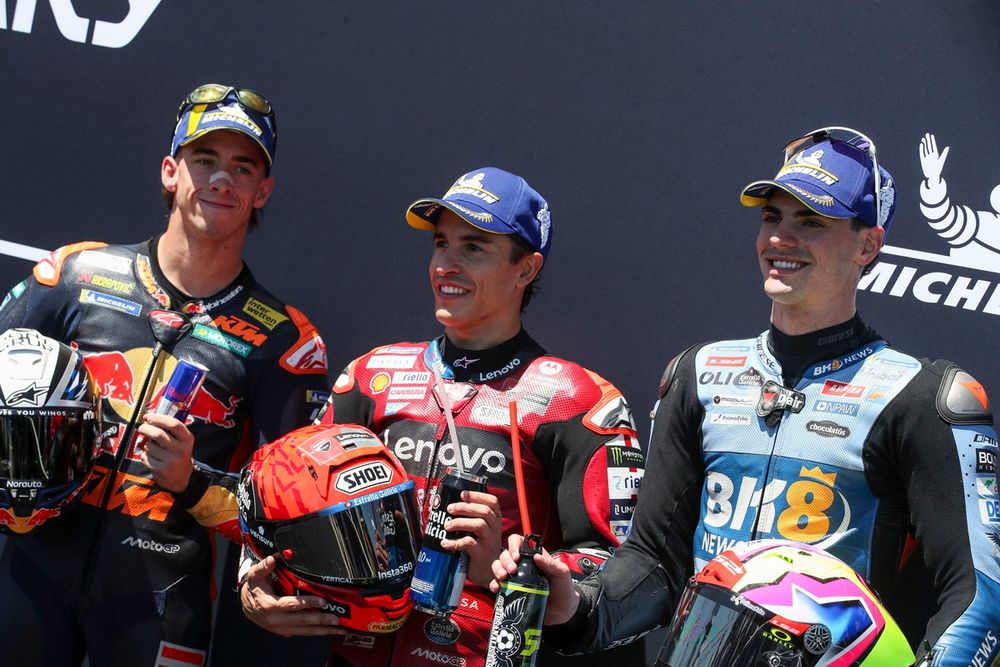 Pedro Acosta, Red Bull KTM Factory Racing, Fermin Aldeguer, Gresini Racing, Marc Marquez, Ducati Team
