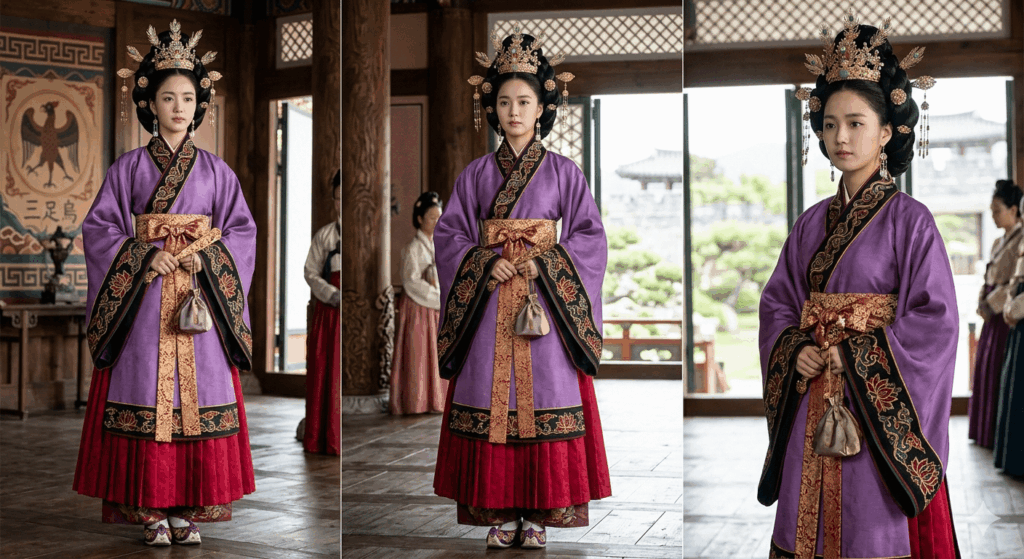 I always wanted to do a 6th-century Goguryeo wedding, especially the bride and the wedding dress. (I want to do it to differentiate it from Joseon)