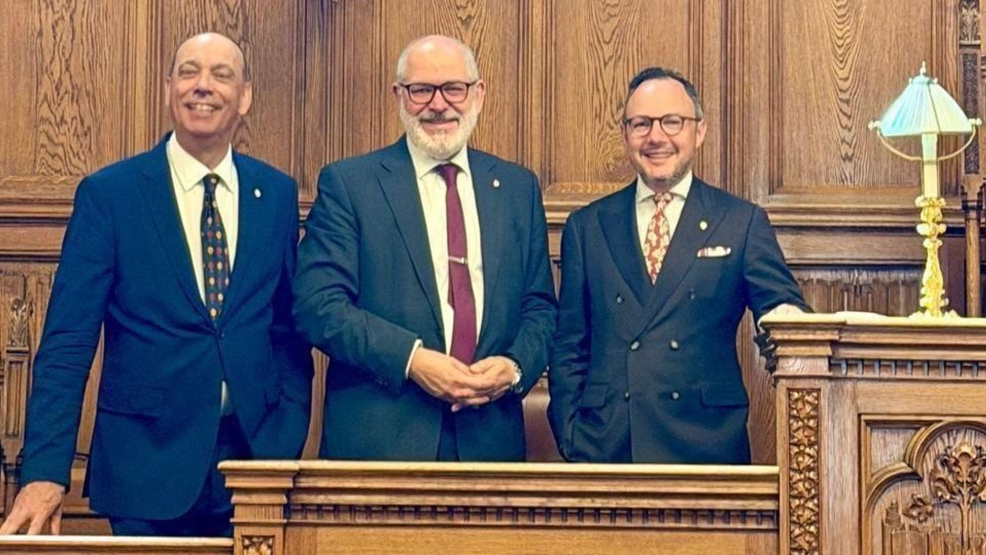 From left to right: Ambassador Jaume Serra Serra, Member of the Vienna City Council Omar Al-Rawi, Prime Minister Xavier Espot Zamora