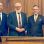 From left to right: Ambassador Jaume Serra Serra, Member of the Vienna City Council Omar Al-Rawi, Prime Minister Xavier Espot Zamora
