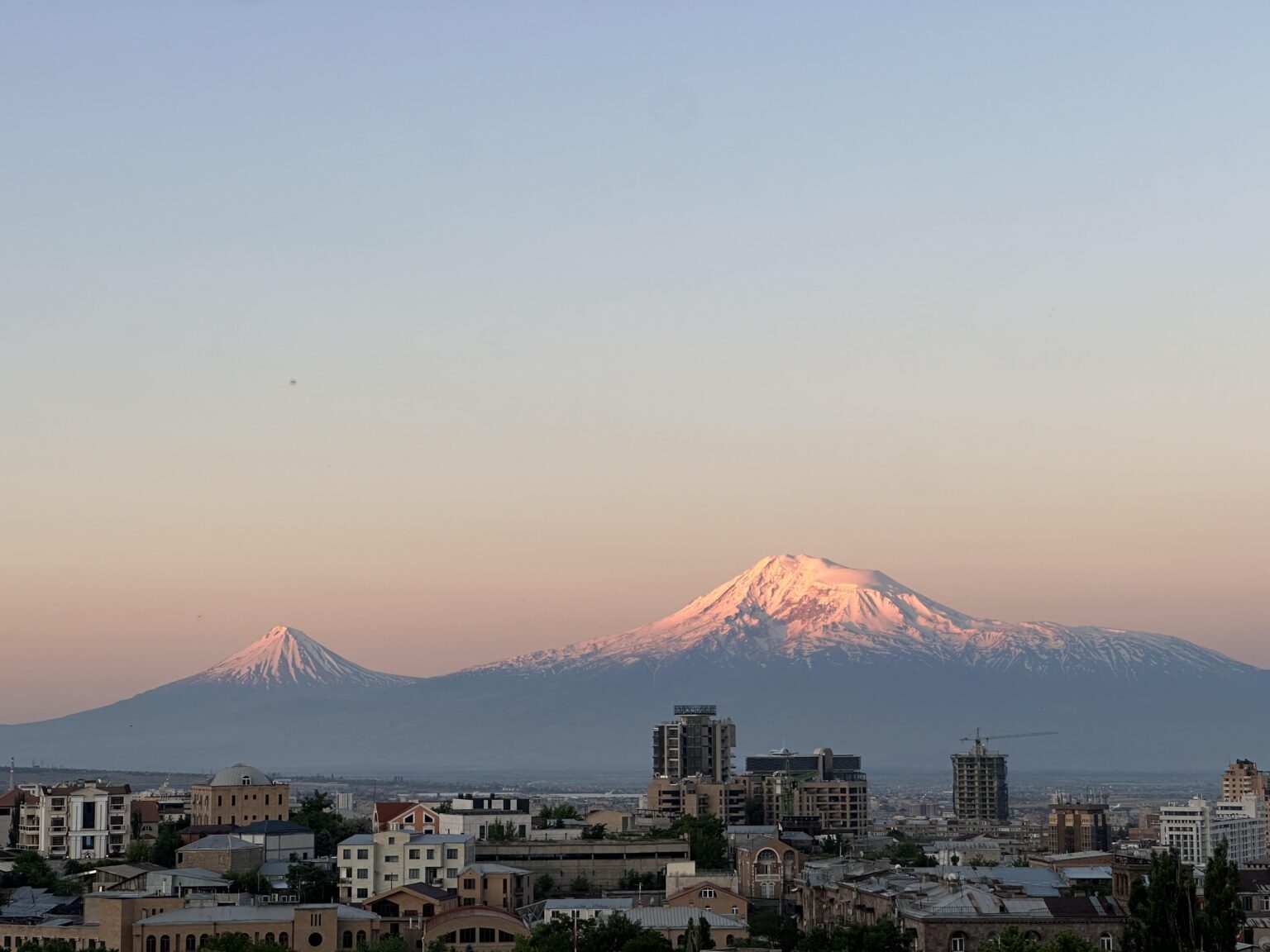 Sunrise in Yerevan