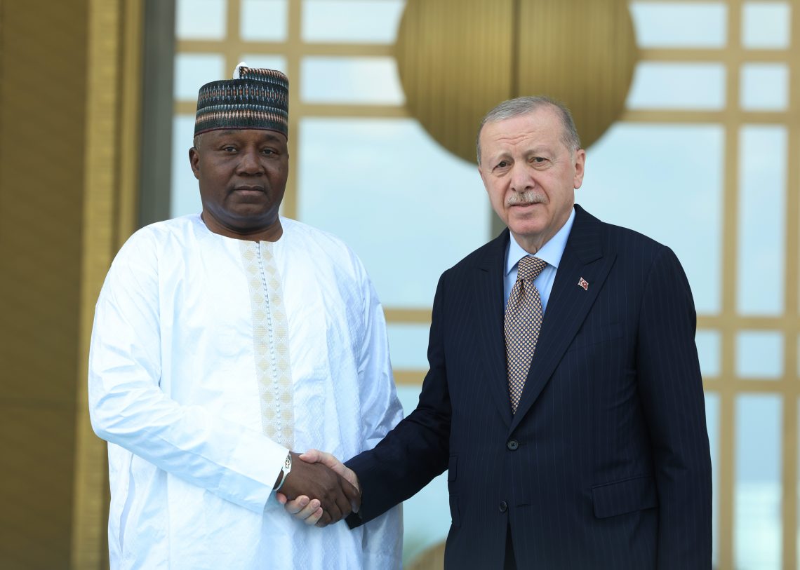 June 4, 2026: Nigerian President Abdourahamane Tchiani (left) with Turkish President Recep Tayyip Erdogan (right) at the Presidential Complex in Ankara, Turkiye.