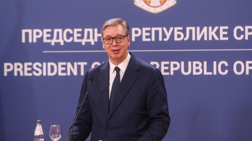 Serbian president attends EU-Western Balkans summit in Montenegro despite security warnings logo