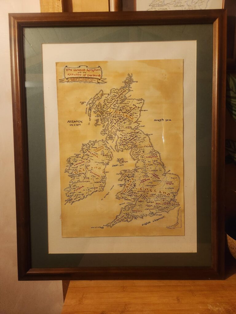 I drew a map of the British Isles