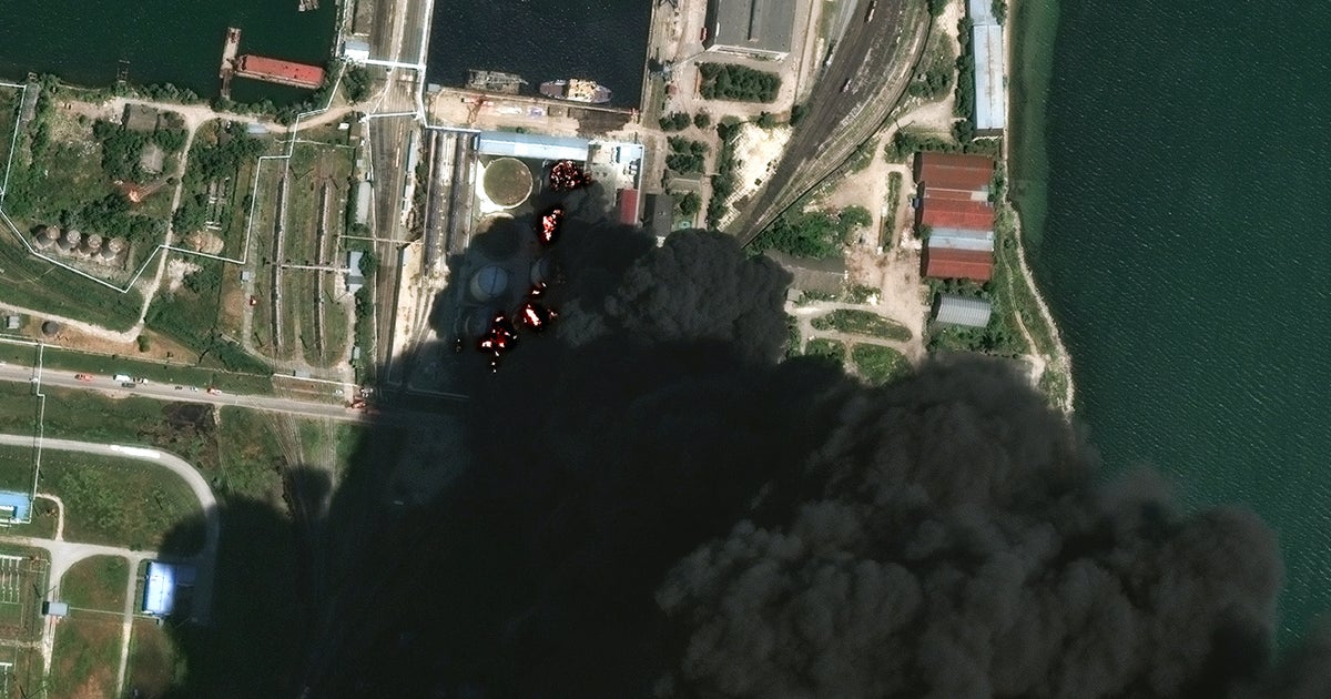 Burning Storage Tanks And Heavy Smoke In Kerch - June 20, 2026