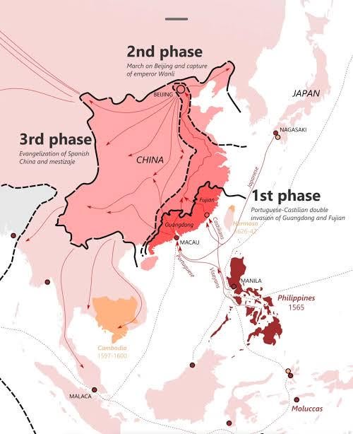 Spanish plan to conquer China in 16th century