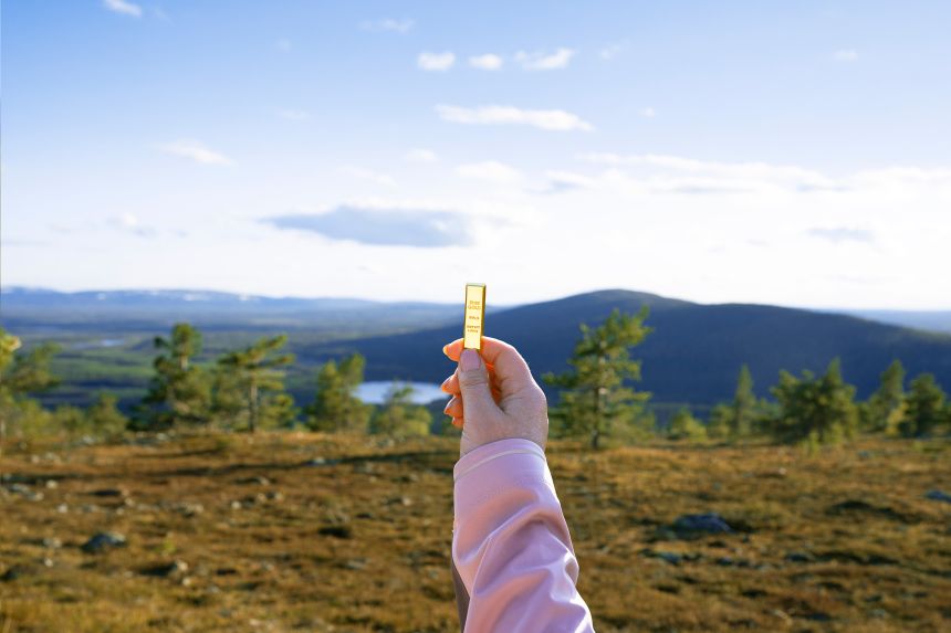 Participants will follow a series of clues across Levi in search of this gold bar.