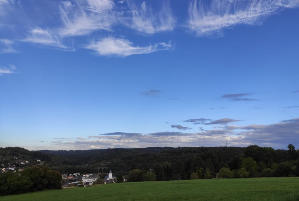 Blue Sky over Daun, Eifel