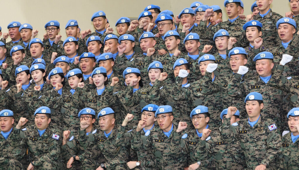 South Korea holds ceremony for final Dongmyeong peacekeeping unit contingent in Lebanon South Korea holds ceremony for final Dongmyeong peacekeeping unit contingent in Lebanon