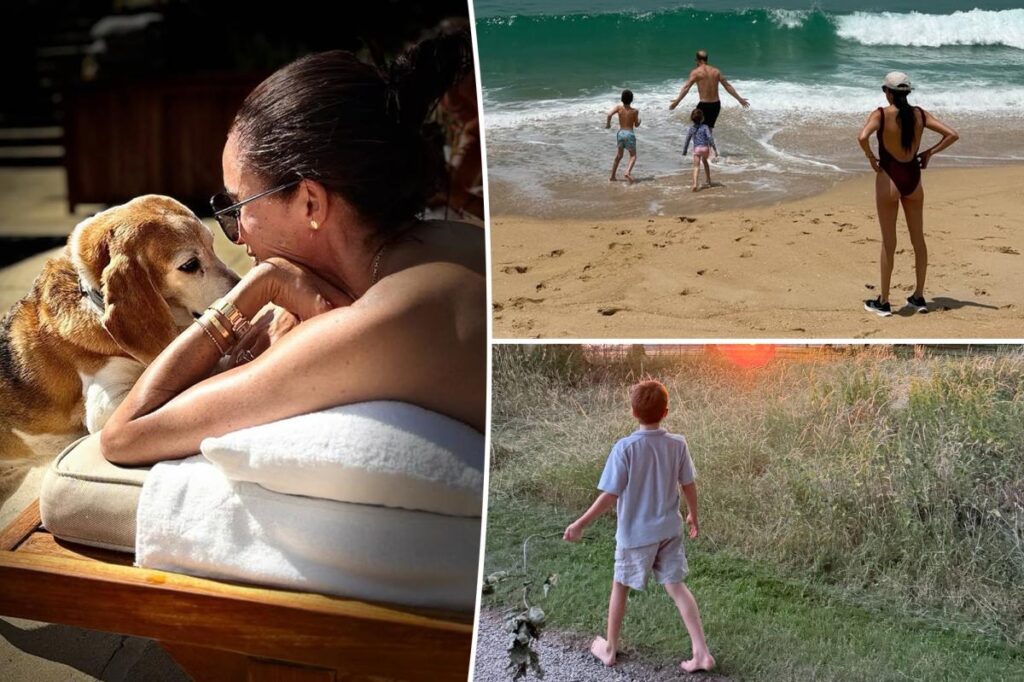 Meghan Markle, Prince Harry sport swimsuits in intimate family photos from summer holiday in Portugal, English countryside Meghan Markle, Prince Harry sport swimsuits in intimate family photos from summer holiday in Portugal, English countryside