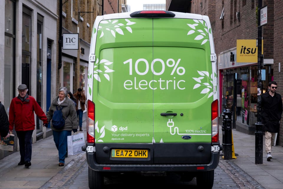 Electric Delivery Van In London