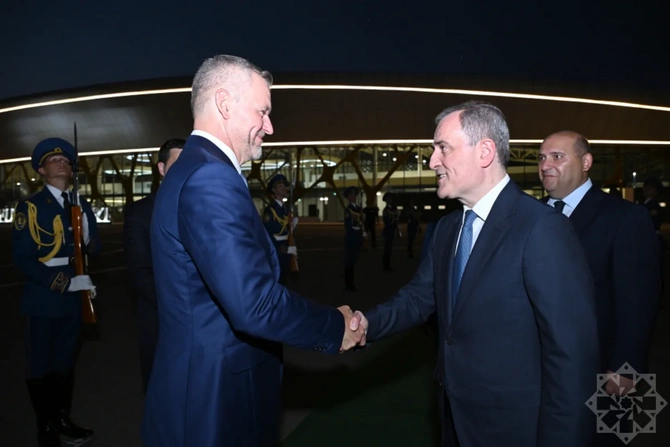 The President of Slovakia departed by plane from Fizuli Airport to Baku | Baku.ws News Site The President of Slovakia departed by plane from Fizuli Airport to Baku | Baku.ws News Site
