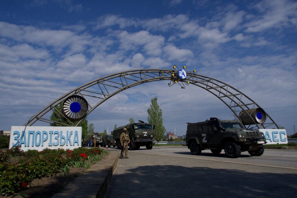 Russia Building Along ‘Highway of Death’ to Zaporizhzhia Nuclear Plant Russia Building Along 'Highway of Death' to Zaporizhzhia Nuclear Plant
