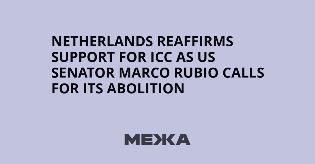 Netherlands reaffirms support for ICC as US senator Marco Rubio calls for its abolition | Ukraine news Netherlands reaffirms support for ICC as US senator Marco Rubio calls for its abolition | Ukraine news