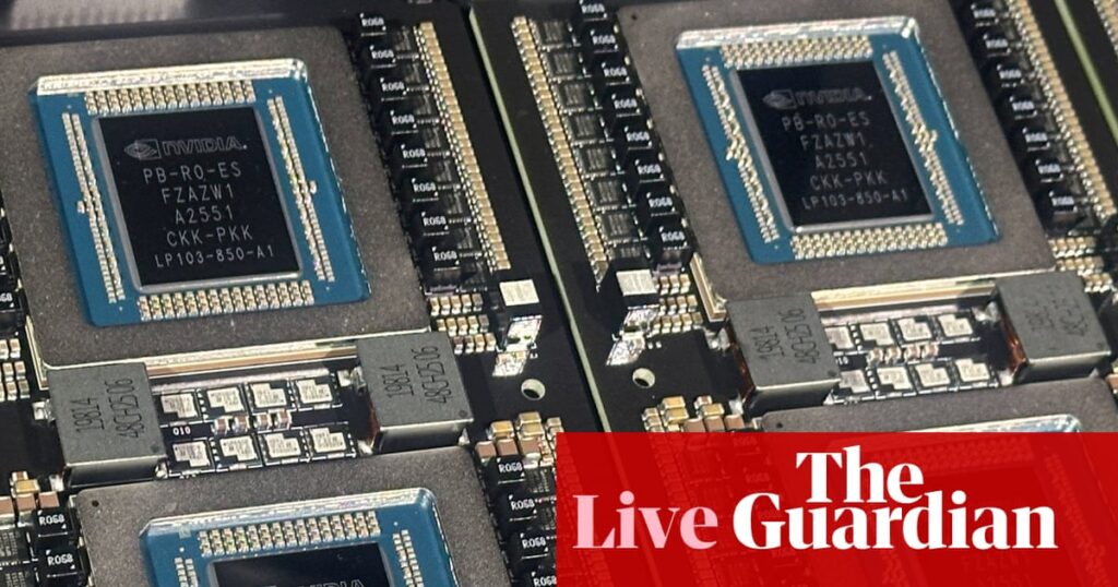 AI sell-off deepens as chip stocks slump in market retreat - business live | Business