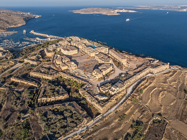 British Barracks at Fort Chambray, Gozo, Malta