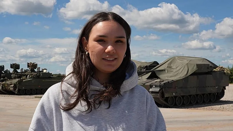 She was surprised by the inside of the tank, Kamile explains to Euronews.