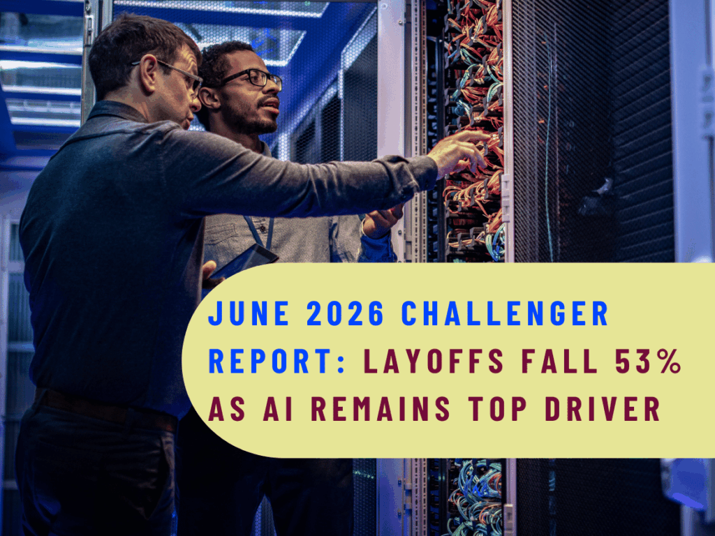 Challenger Report: June Layoffs Cool to 45,849, Down 53% From May; AI Leads Reasons for Fourth Consecutive Month | Challenger, Gray & Christmas, Inc. Challenger Report: June Layoffs Cool to 45,849, Down 53% From May; AI Leads Reasons for Fourth Consecutive Month | Challenger, Gray & Christmas, Inc.