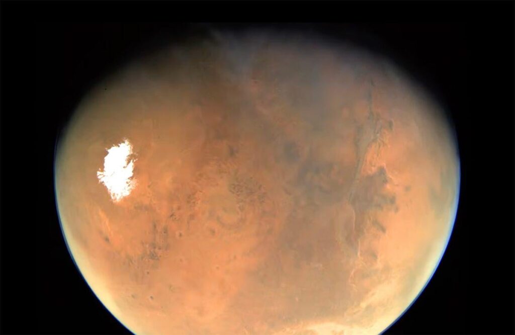 BBC Sky at Night Magazine: NASA has just released a jaw-dropping video of a spacecraft's view as it zoomed past Mars.