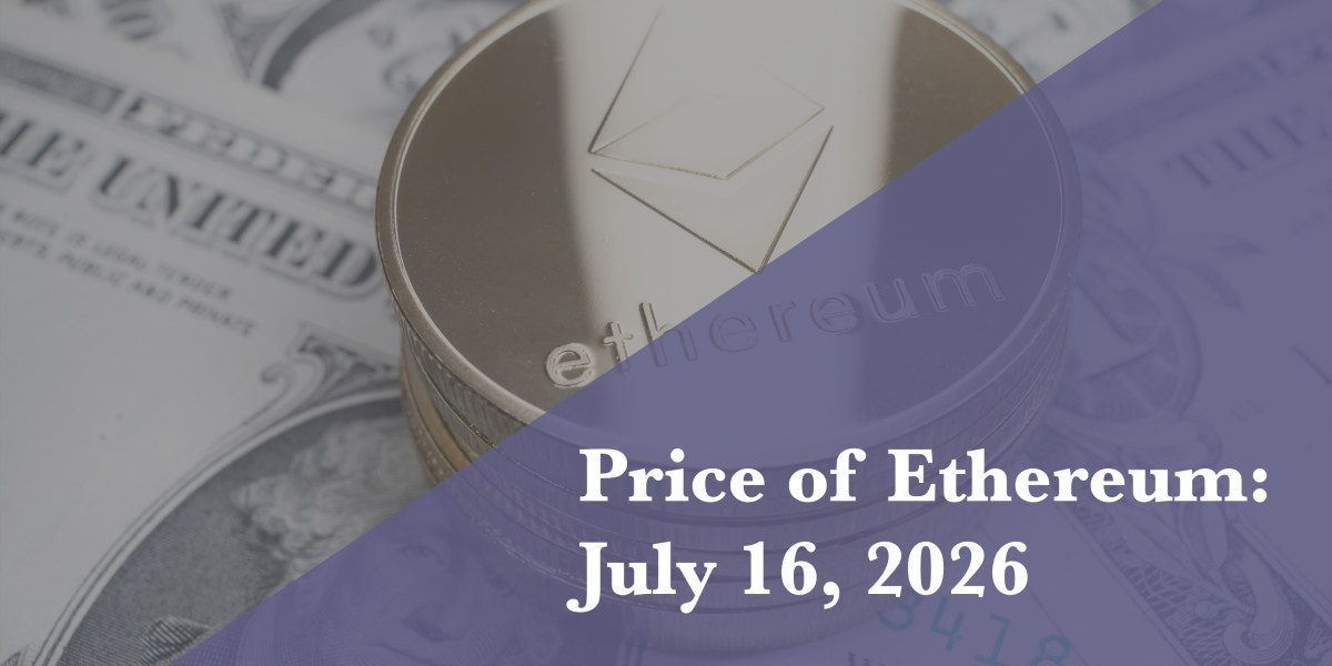 Current price of Ethereum for July 16, 2026 - Bytes Europe