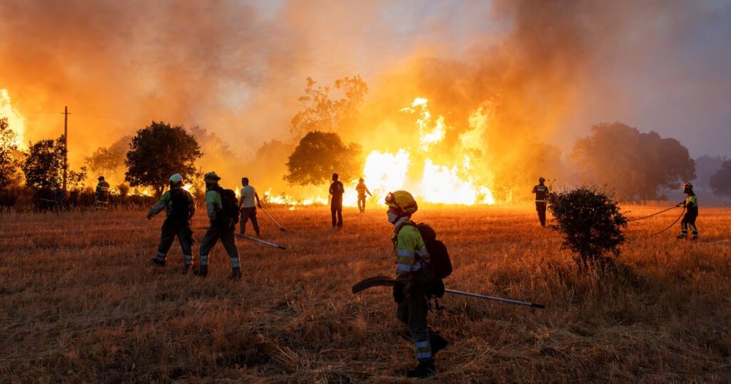 Wildfires declared ‘national security threat’ in Europe as blazes spread to Greece and UK Wildfires declared 'national security threat' in Europe as blazes spread to Greece and UK