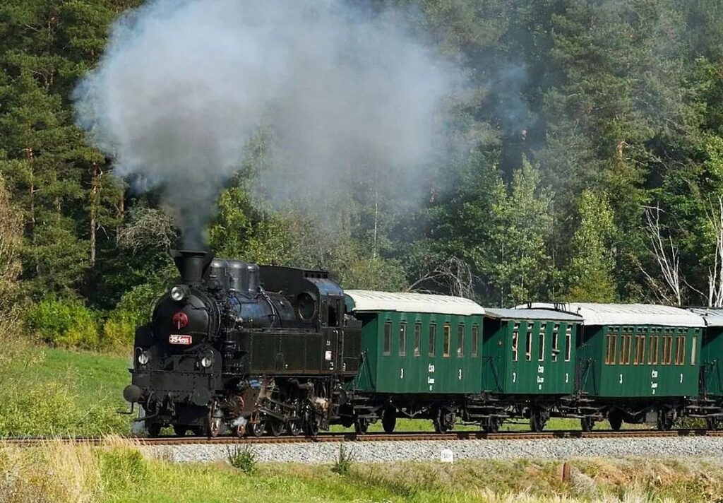 A 101-year-old steam locomotive returns to tourist rail lines in the Czech Republic