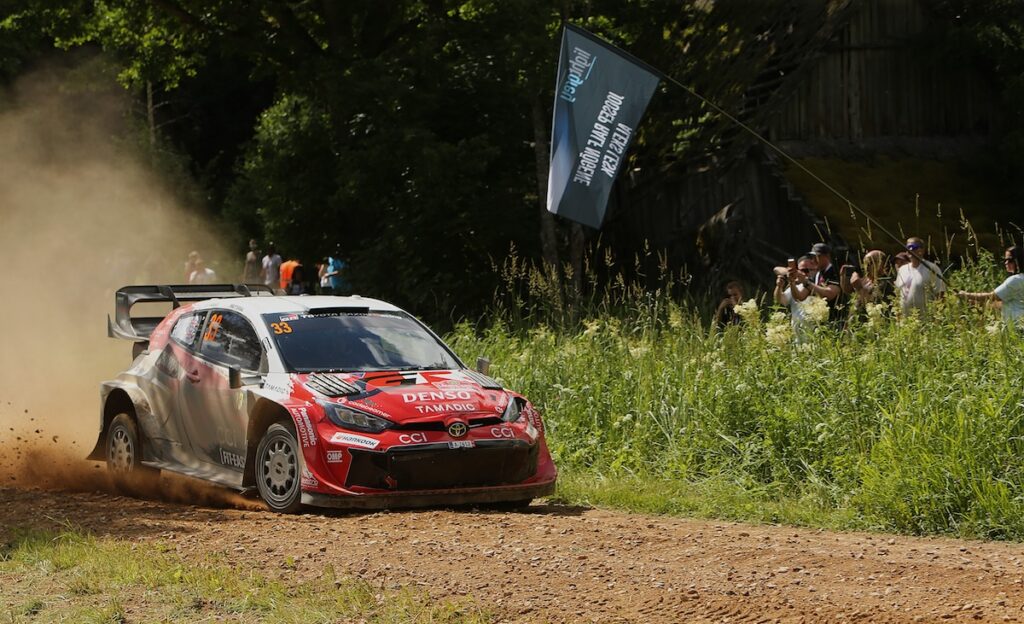 Toyota in strong form heading into Estonia with a top 5 position in the championship Toyota is strong heading into Estonia, currently in the top 5 of the championship.