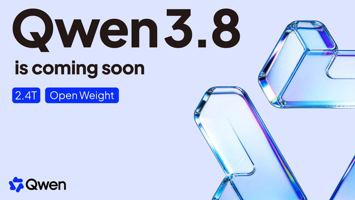 Alibaba's Q1 3.8 teaser image [Source = Q1 X Post]