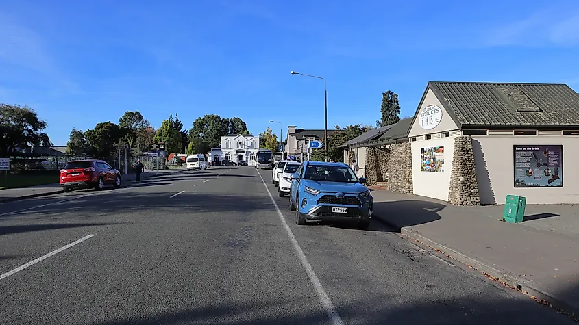 Cox Street in Geraldine, New Zealand