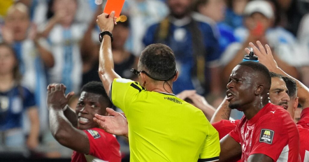Switzerland fumes after Breel Embolo red card in World Cup QF loss to Argentina Switzerland fumes after Breel Embolo red card in World Cup QF loss to Argentina