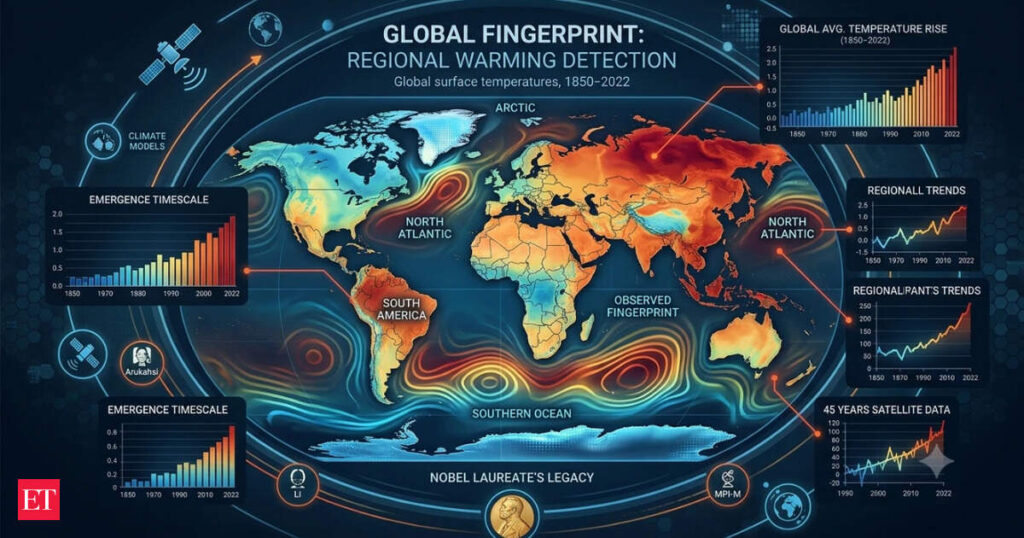 Climate change: In 1850, scientists began recording the temperatures that would reveal Earth’s climate trajectory. 172 years later, researchers found 45 years of satellite observations are enough to detect human warming in most regions Climate change: In 1850, scientists began recording the temperatures that would reveal Earth's climate trajectory. 172 years later, researchers found 45 years of satellite observations are enough to detect human warming in most regions